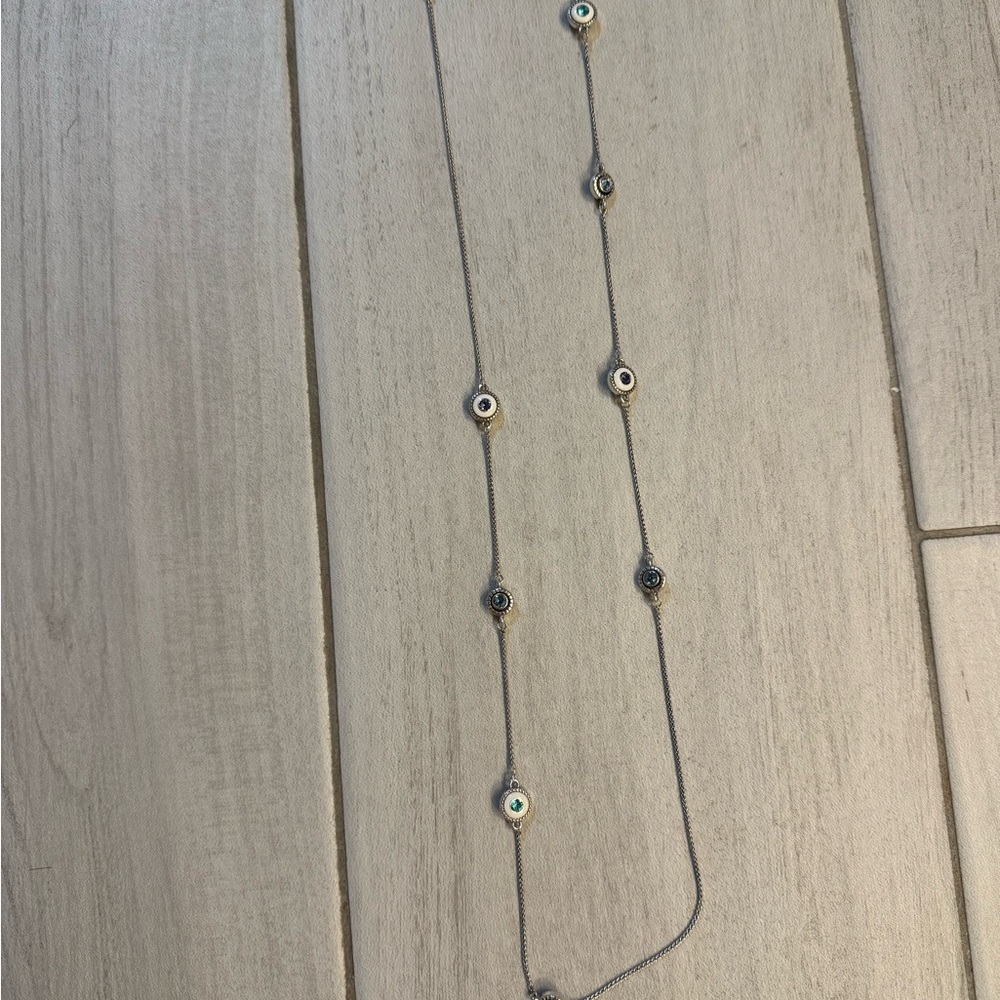 Brighton Silver Necklace with Eye Motifs